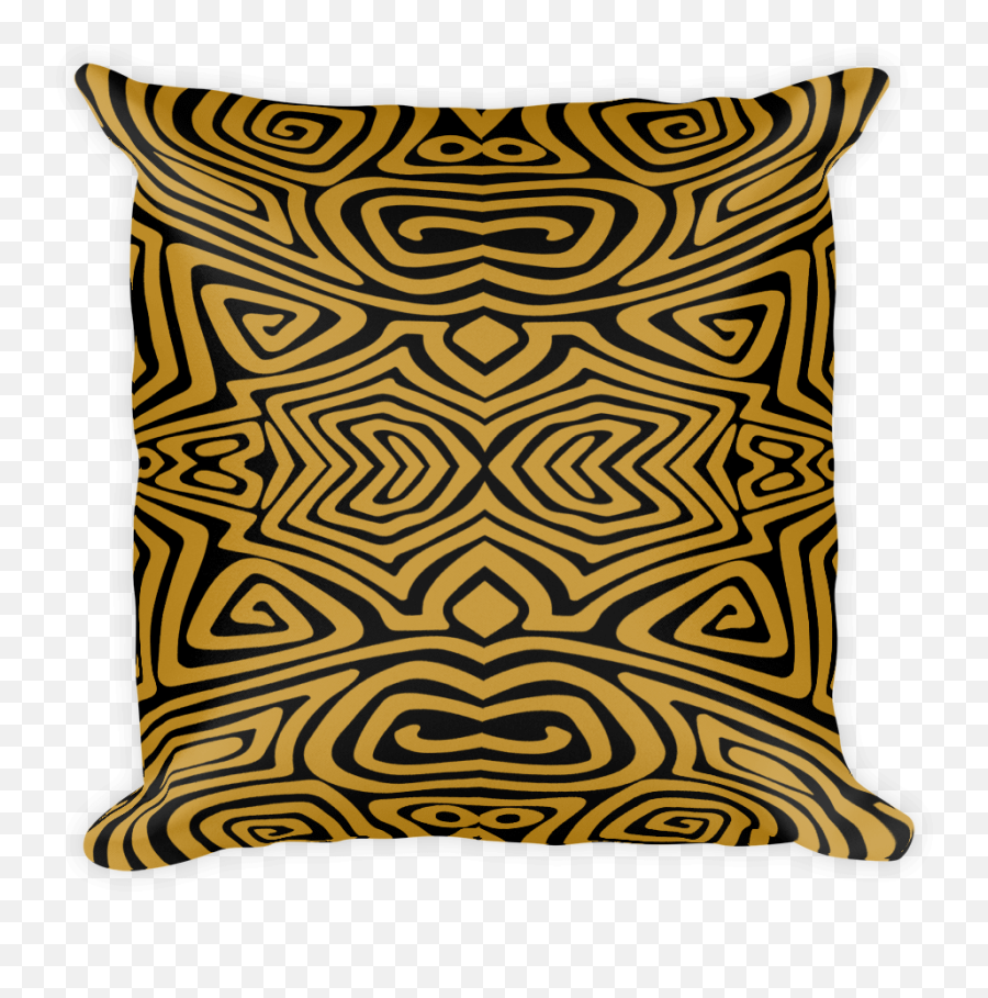 Square Pillow - Throw Pillow Png,Gold Square Png
