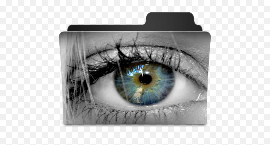 Blue Green Eye Icon - Blue Green Eye Folder Icon Png,Green Eye Png