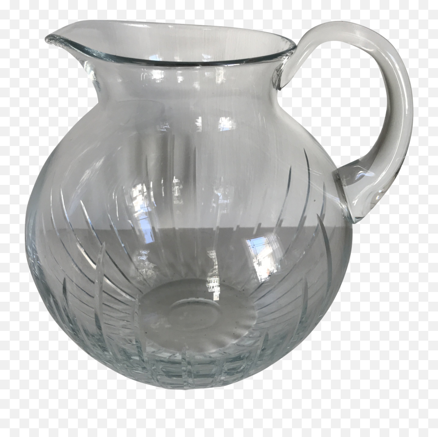 Large Block Crystal Water Pitcher Made In Poland - Jug Png,Water Pitcher Png