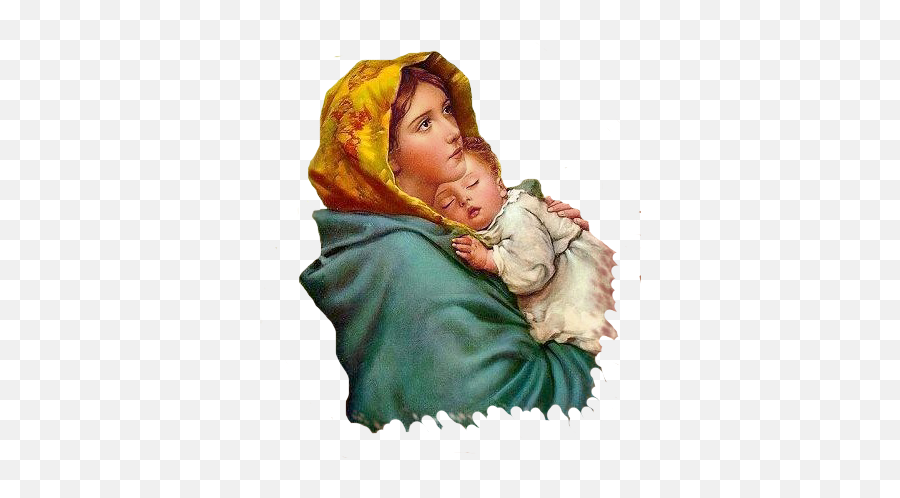 Beautiful Pictures Of Mother Mary Png - Mother Mary With Baby Jesus,Mary Png