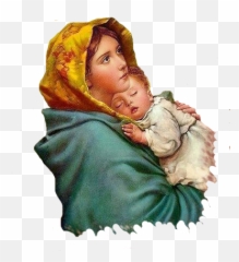 Beautiful Pictures Of Mother Mary Png - Mother Mary With Baby Jesus,Mary Png