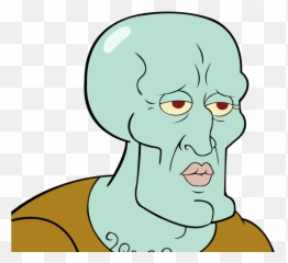 Squidward Art Painting - Handsome Squidward Png,Meme Man Png