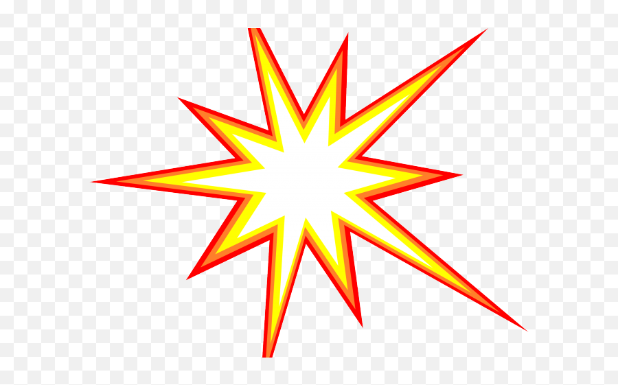 Comic Clipart Starburst - Comic Explosion Transparent Background Png,Starburst Png Transparent