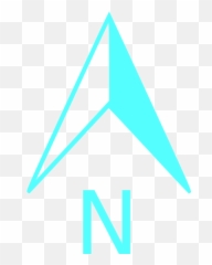 Auqa North Arrow Clip Art - vector clip art Triangle png