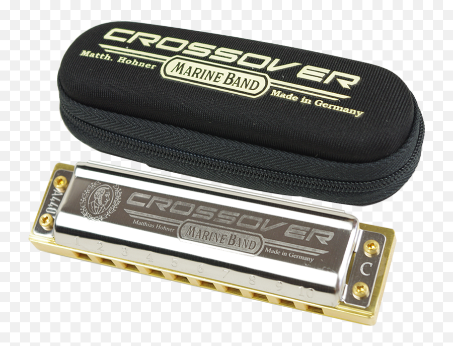 German Hohner And Come Ten - Hole Blues Harmonica Marine Band Harmonica Png,Harmonica Png