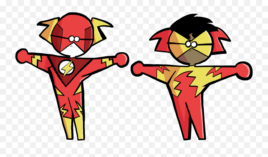 Theflash And Kidflash By Psy35 Transparent PNG