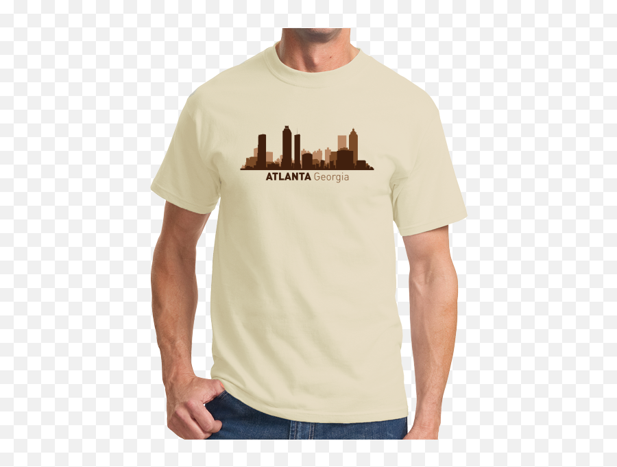 Atlanta Ga City Skyline - Atl Hotu0027lanta Atlanta Braves Falcons Tshirt 1955 Chevy Bel Air T Shirt Png,Atlanta Skyline Png