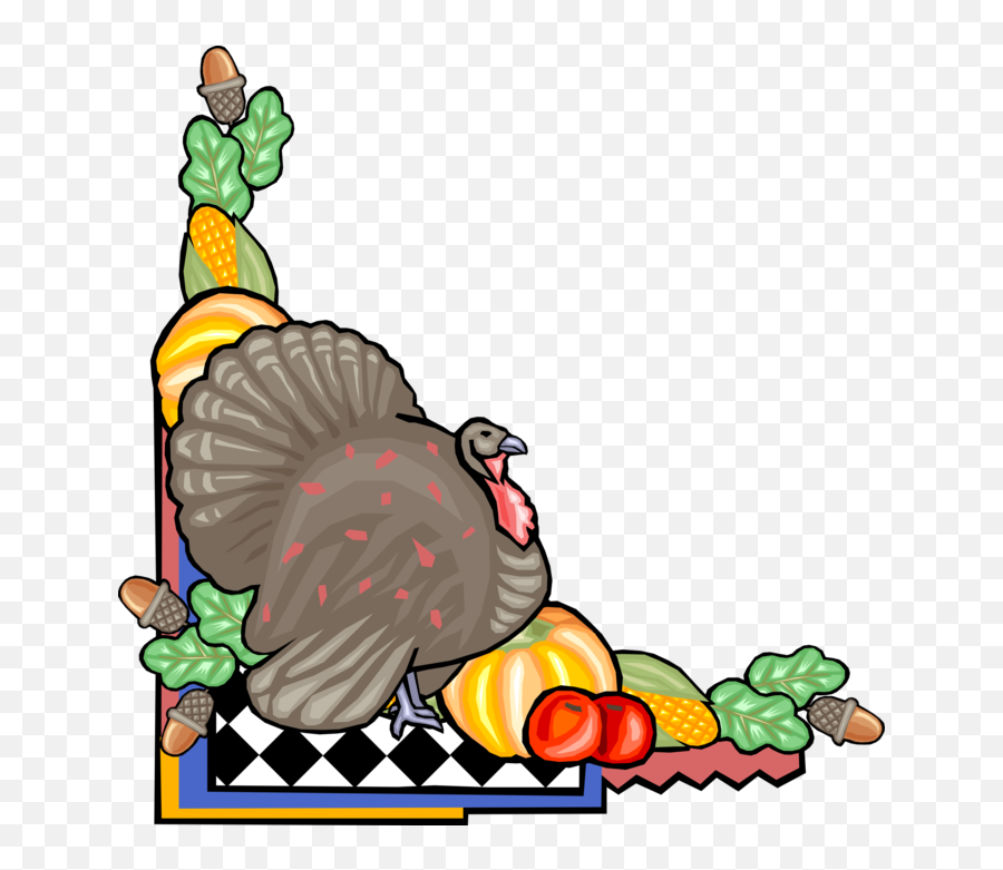 Download Vector Illustration Of Thanksgiving Harvest - Thanksgiving Png,Thanksgiving Border Png