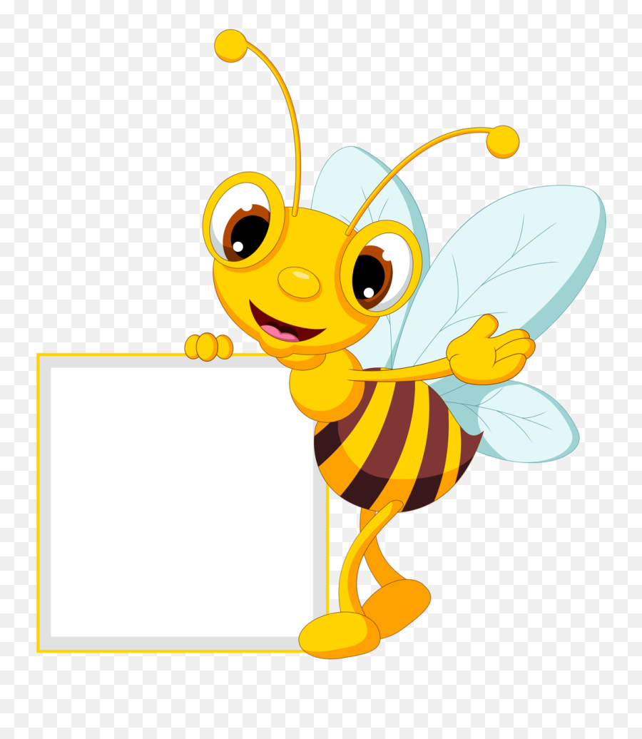 Download Clipart Frames Bee Transparent - Bee Clipart Transparent Background Free Png,Bee Clipart Png