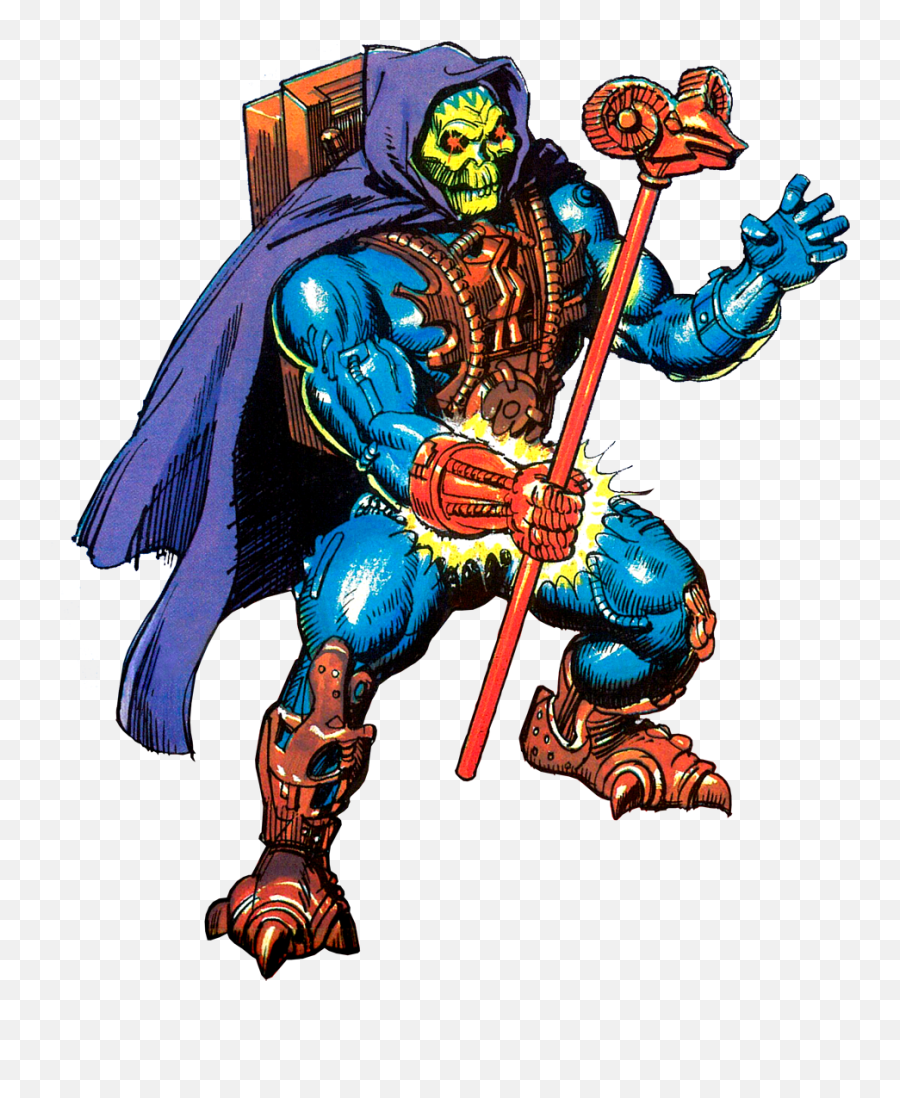 Laser Light Skeletor Package - Card Masters Of The Universe Png,He Man Png