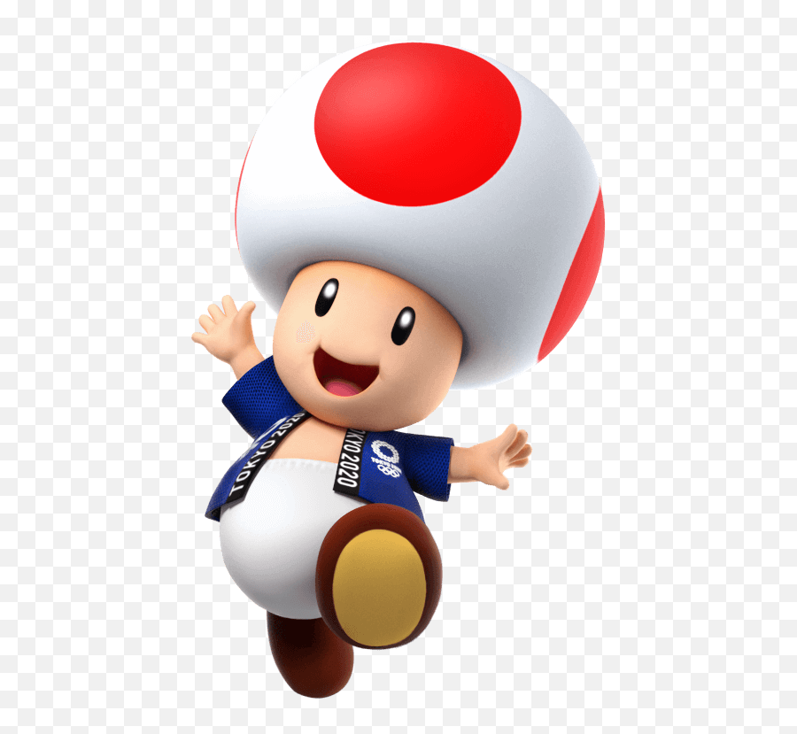 Mario And Sonic Tokyo 2020 Official Website - Toad Super Mario Characters Png,Mario Head Transparent