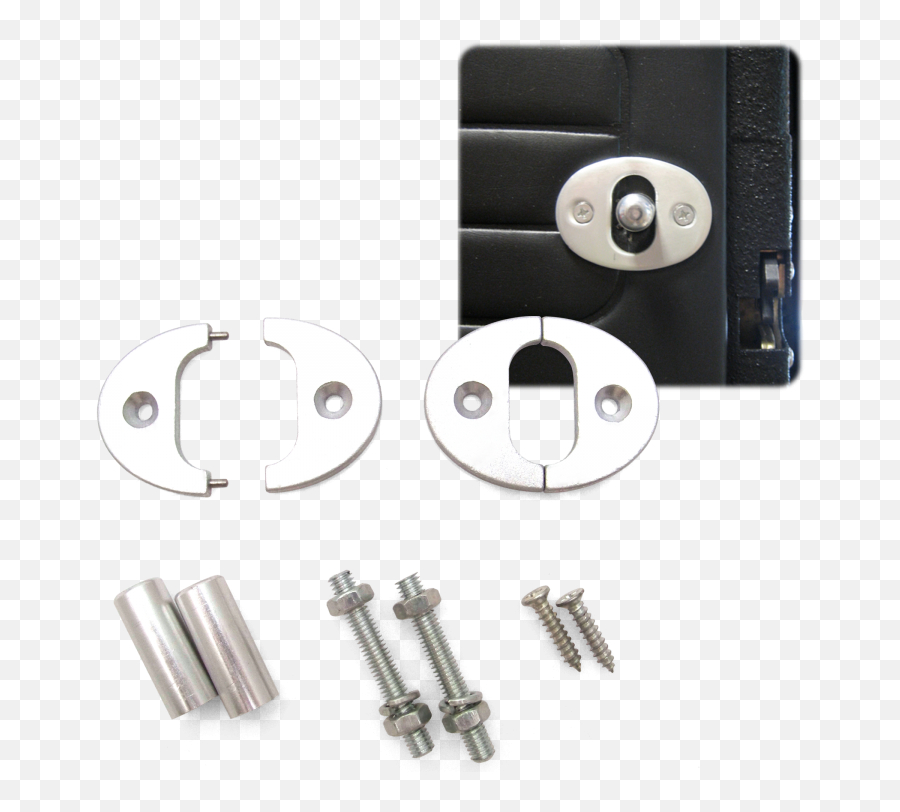 Billet Knob Set With Plates For Bear Claw Latches - Bear Claw Latch Png,Bear Claw Png