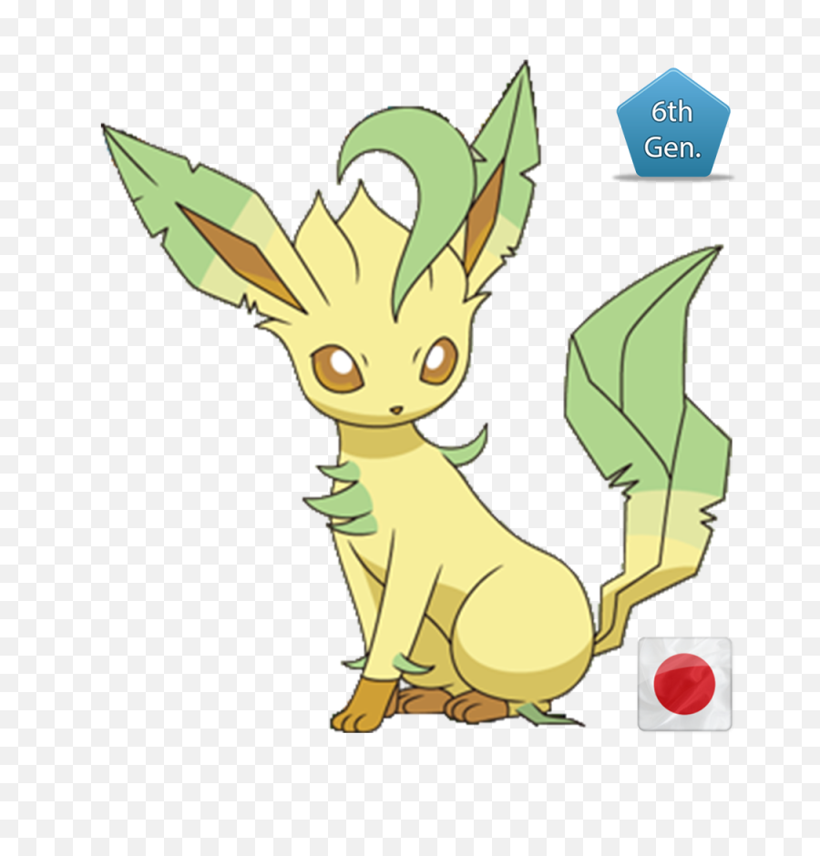 Leafeon Event Pokemon - Leafeon Pokemon Eevee Evolution Png,Leafeon Png