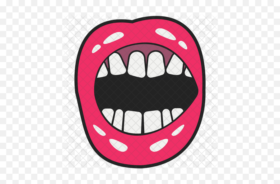 Angry Open Mouth Icon Of Colored - Clip Art Png,Angry Mouth Png
