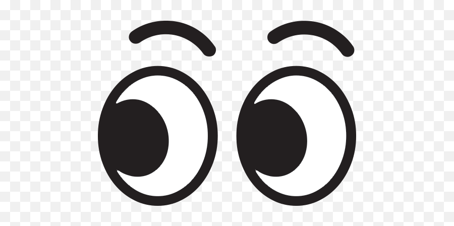 Rolling Eyes Emoji Transparent Png - Eye Emoji Black And White,Eye Emoji Transparent