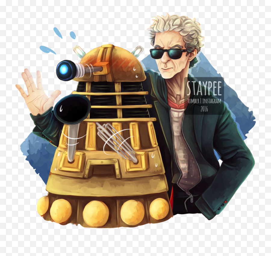 The Doctor And A Dalek Explain - 12 Png,Dalek Transparent