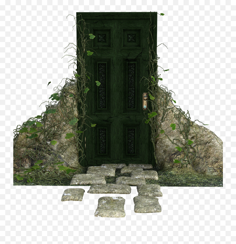 Creepy Doorway Steps Stone - Porte De Pierre Png,Wall Vines Png