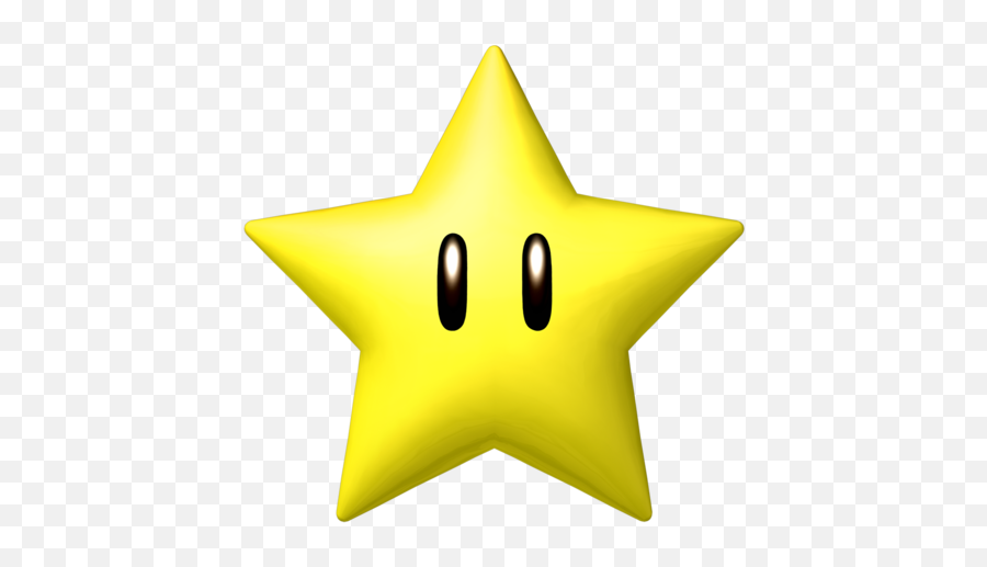 The Invincibility Star Power Up From Mario Kart Wii Super - Super Mario Star Png,Mario Kart Wii Logo