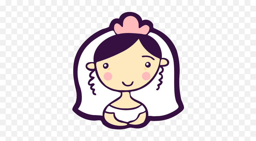 Avatar Bride Face Heart Love - Girly Png,Cute Girl Icon