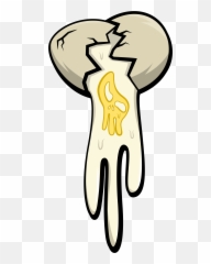 Crack An Egg - Cartoon Transparent Cracked png