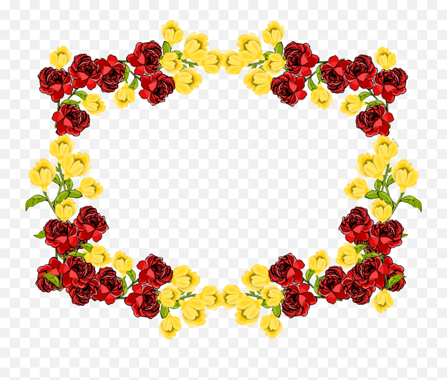 Download Flower Frame Png - Transparent Png Png Images Flower Frame Png,Love Frame Png