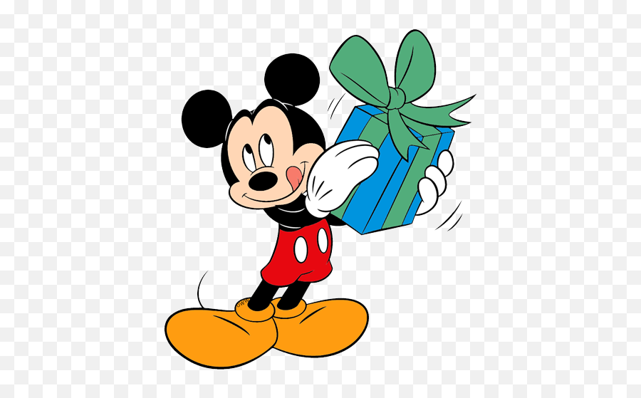 Birthday Present Clipart Free Download - Mickey Mouse With Presents Png,Present Clipart Png