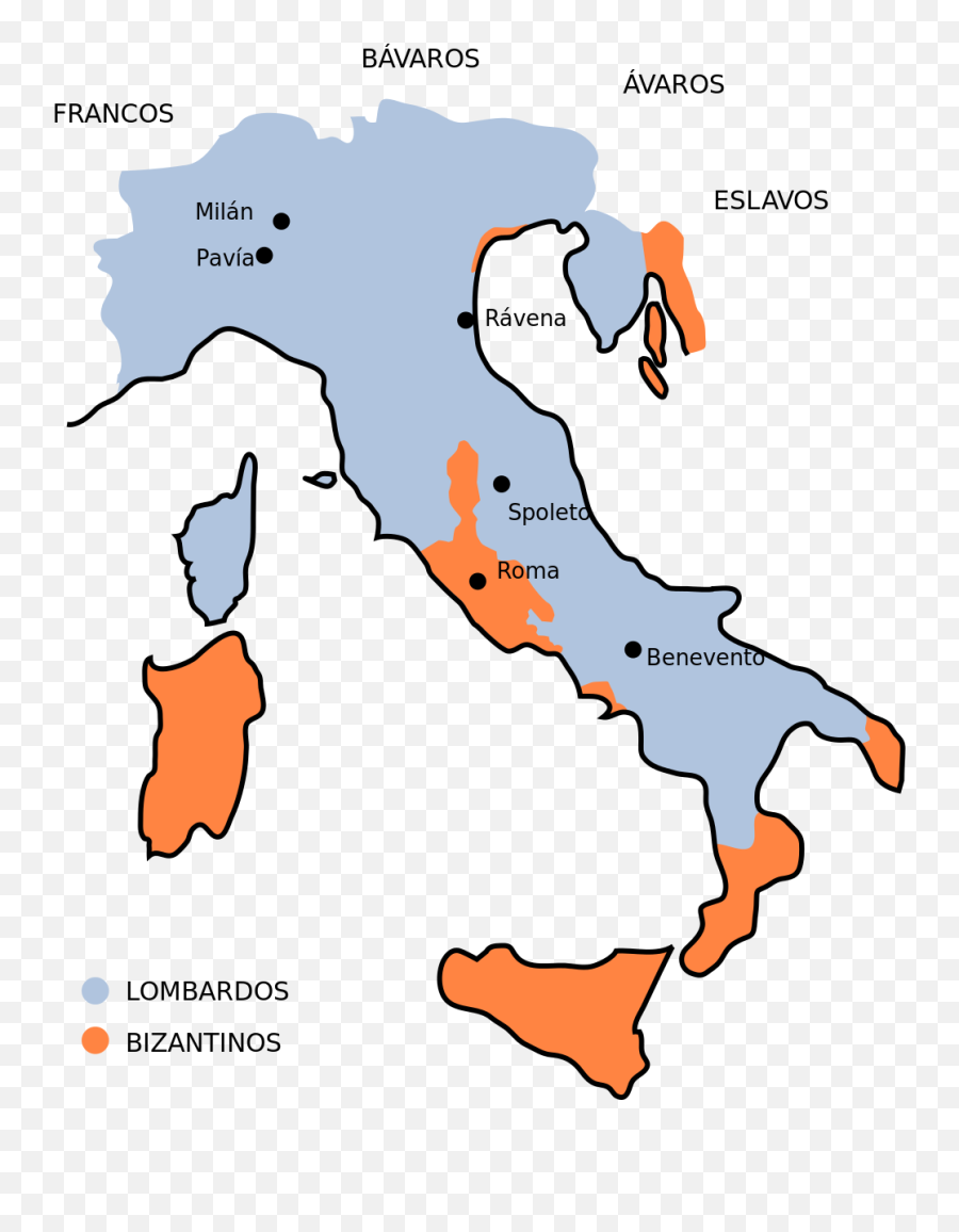 Fileaistulfu0027s Italy - Essvg Wikimedia Commons Lombard Kingdom Png,Astolfo Transparent