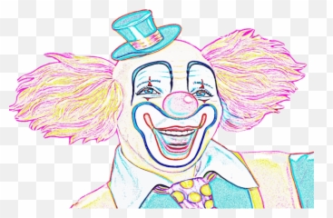 Colorful Clown Sketch Free Svg - Clown png