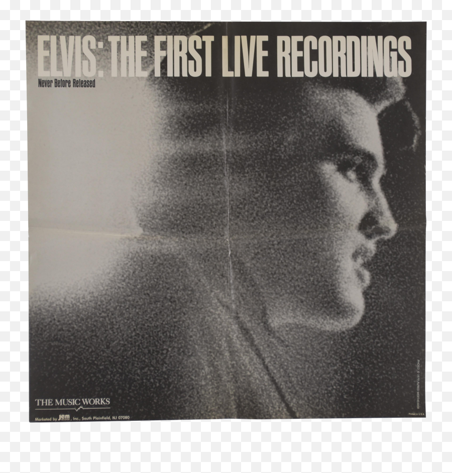 1970s Vintage Elvis Promotional Poster - Album Cover Png,Movie Poster Credits Png