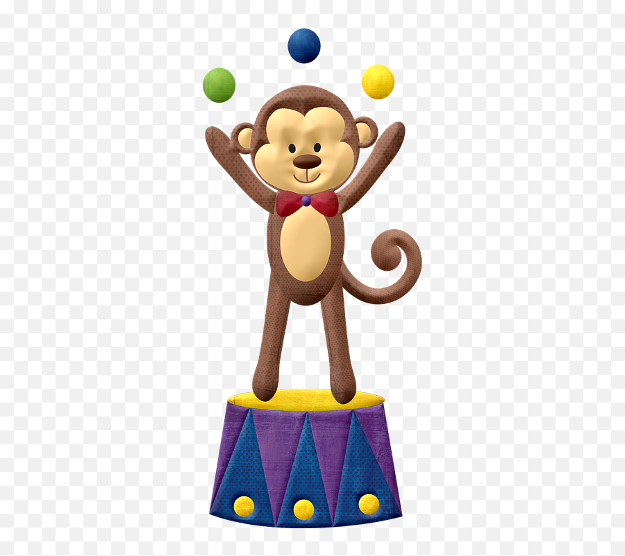 Monkey Circus Fun - Free Image On Pixabay Monkey Circus Png,Cute Monkey Png