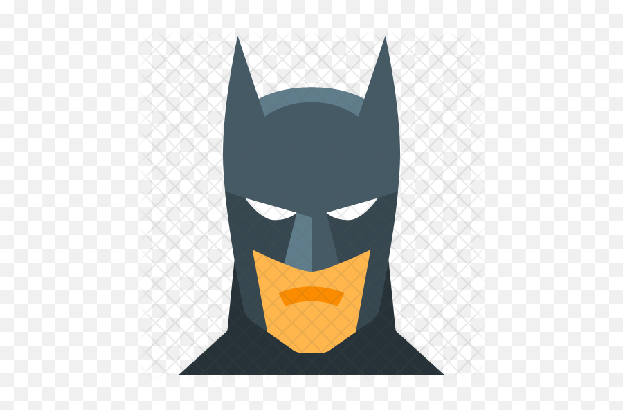 Batman Icon Of Flat Style - Superman Face Png,Batman Face Png