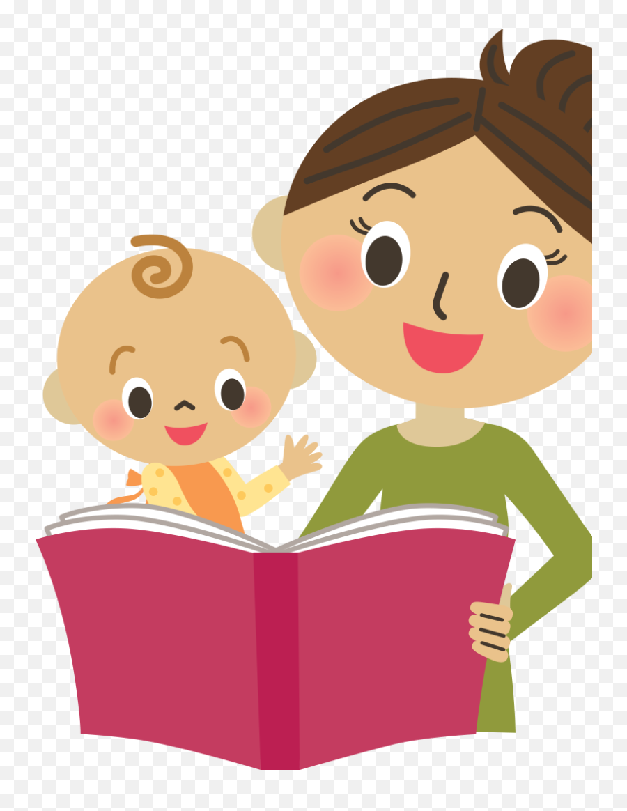 Download Mom Reading With Child - Clipart Emergent Literacy Png,Parents Png