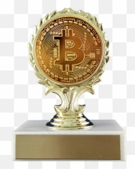 Bitcoin Logo Trophy - Marco Zero Square png