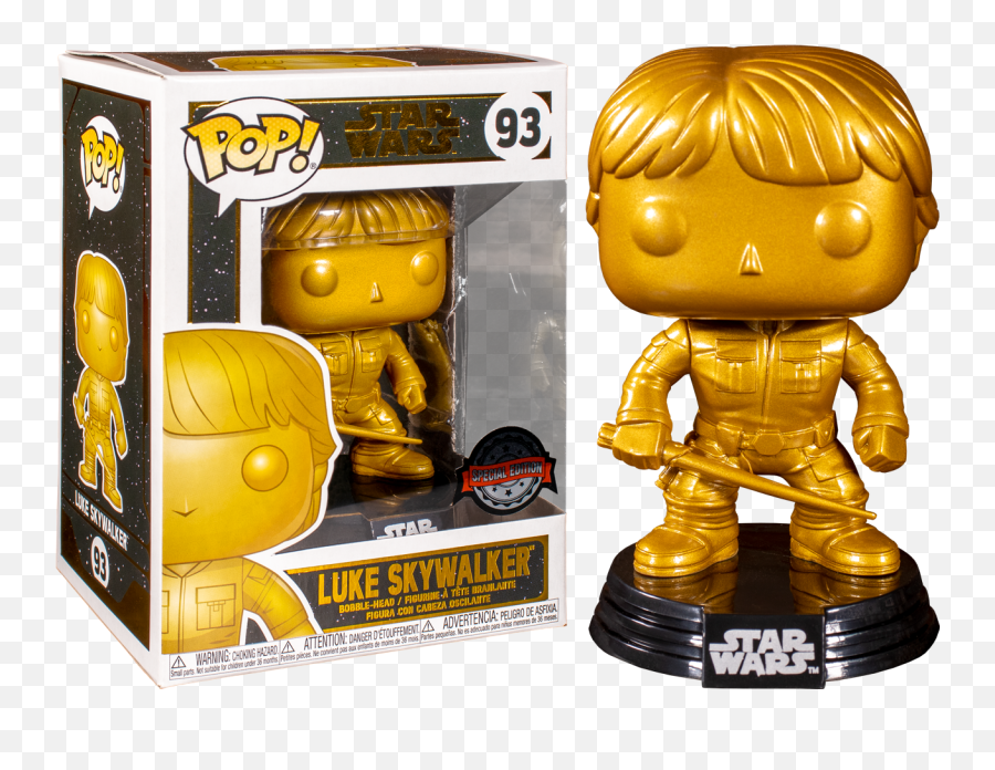 Star Wars - Luke Skywalker Metallic Gold Pop Vinyl Figure Funko Pop Miguel With Guitar Png,Luke Skywalker Png
