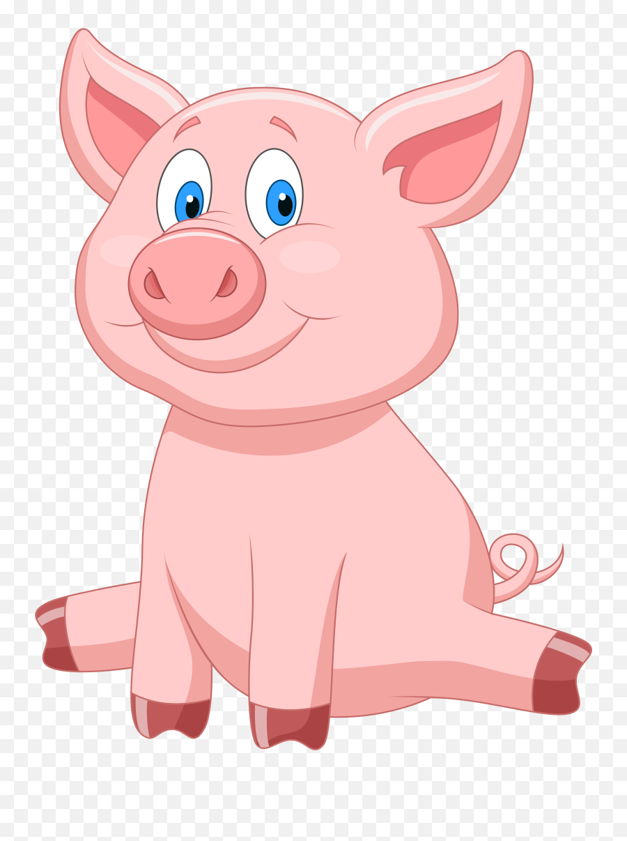 Download 0 1062c7 34485865 Orig 39105000 Pixels Cartoon - Cartoon Pig Sitting Down Png,Pig Transparent