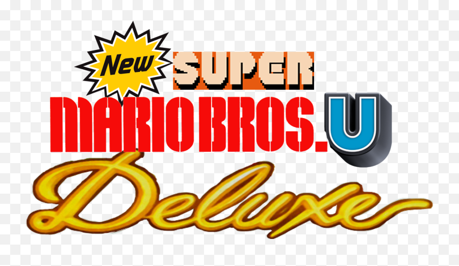 New Super Mario Bros - New Super Mario Bros U Deluxe Logo Png,Super Mario Brothers Logo