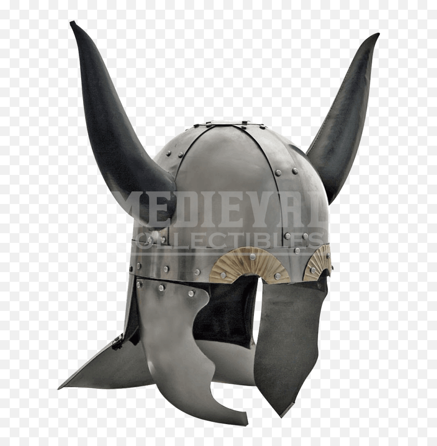 Download Hd Viking Helmet With Leather Horns - Medieval Medieval Vikings Helmet Png,Viking Helmet Logo