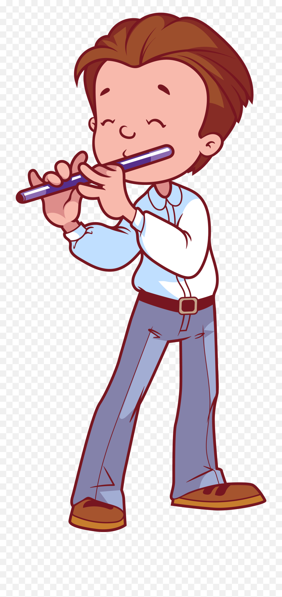 Download Anchorman Clip Flute - Playing Flute Clipart Png,Flute Png
