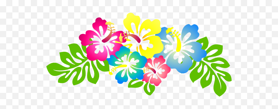 Flower Luau Clipart - Clipart Hibiscus Flower Png,Luau Png