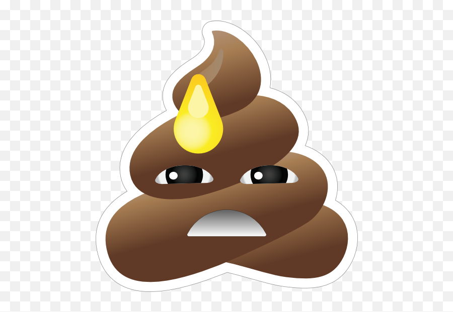 Embarrassed Poop Emoji Sticker - Poop Emoji Love Png,Blushing Emoji Png