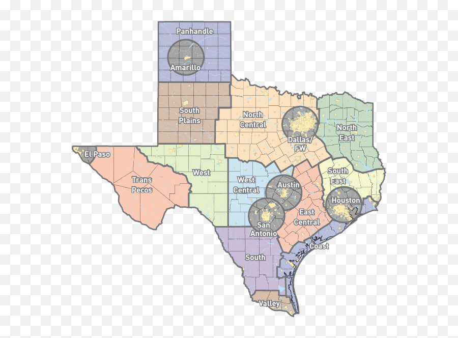 Texas Communities Map Png Image - Texas Communities Map,Texas Map Png