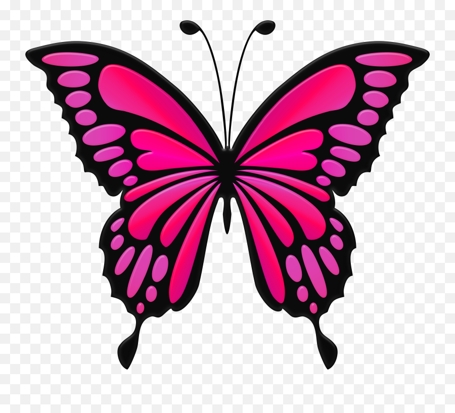 Real Pink Clip Art Butterfly Png - free transparent png images 