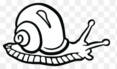 Snail Black And White Png Free - Clipart Of A Snail,Snail Png