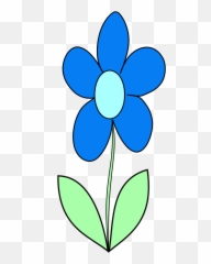 Blue Flower Png Svg Clip Art For Web - Color Blue Flower Clipart,Blue Flower Png