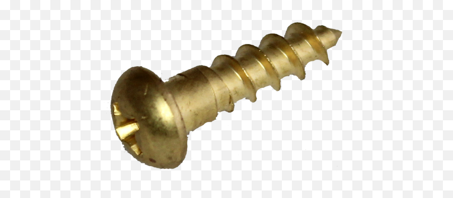 Wood Screw 8 Brass Round Head 58 Length Phillips - Brass Png,Screw Head Png
