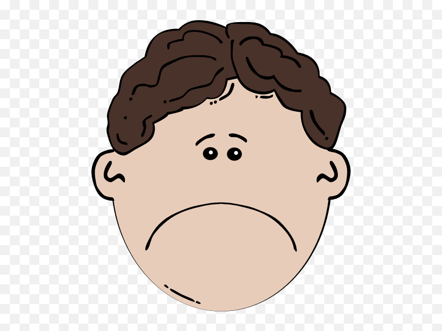 Sad Boy Clipart - Boy Face Clip Art Transparent Cartoon Sad Boy Face Clipart Png,Sad Face Transparent Background