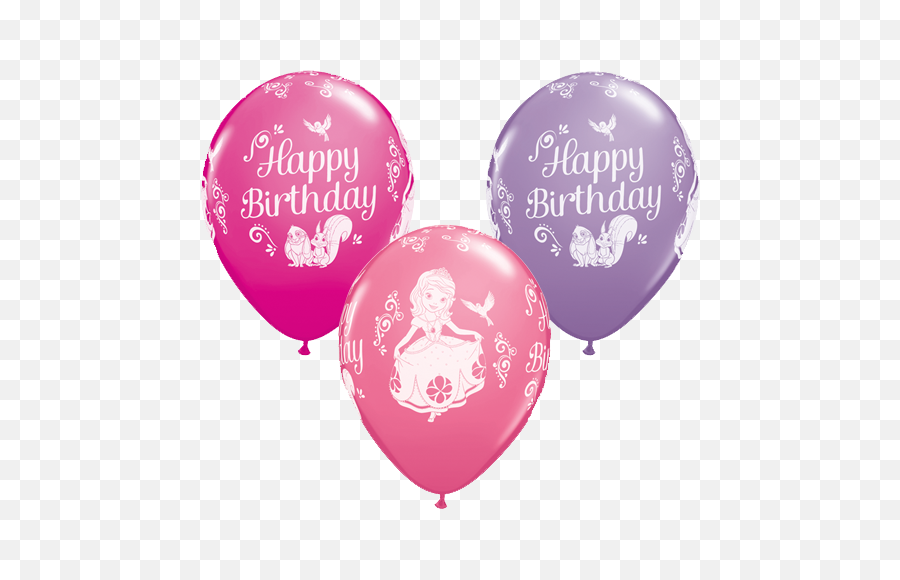 Download 11 Sofia Birthday Disney Latex Balloons X - Sofia The First Balloons Png,Princess Sofia Png