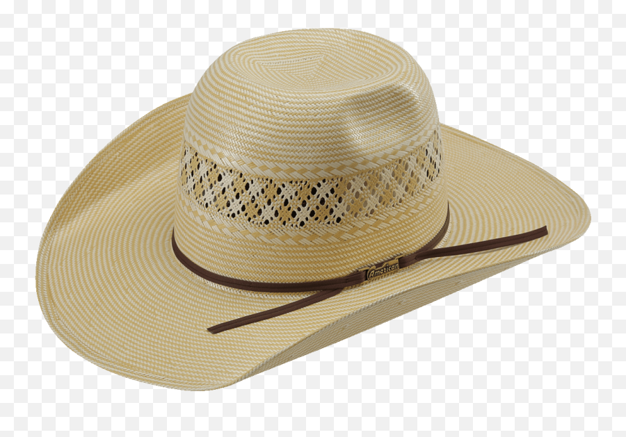 American Hat Co 1022 2x2 Two - Tone Vented Shantung Straw Hat Tan Straw Hat Png,Straw Hat Png