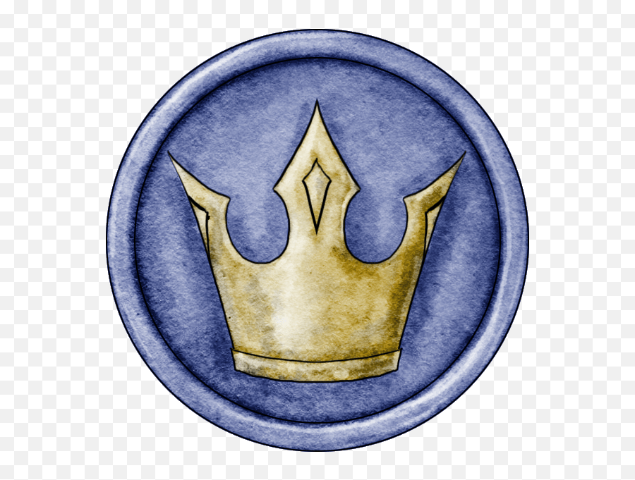 Blue King Token - Fantastic Maps Shield Token Png,Game Of Thrones Crown Png