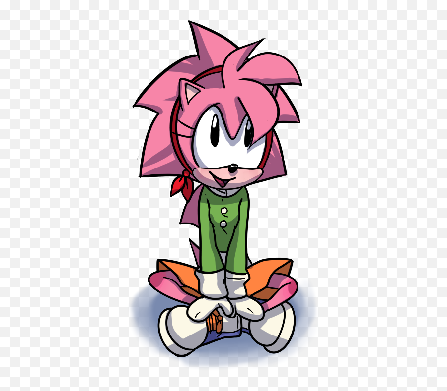 Amy Rose Winter Outfit Watercolorheart - Winter Amy Rose Png,Amy Rose Png